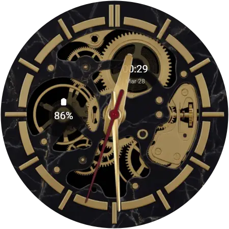 Aurelius Skeleton watch face preview