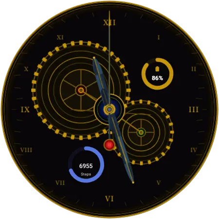Aurum Skeleton watch face preview