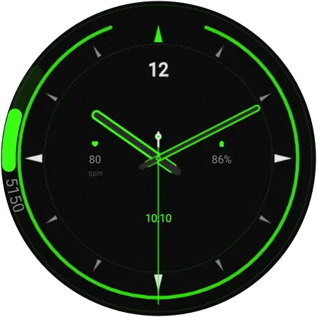 Carbon Pace watch face preview