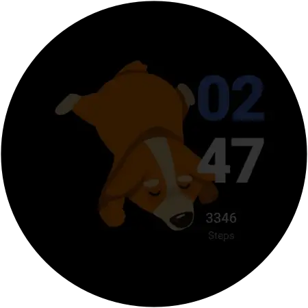 Corgi Cycle watch face, alternative preview 2