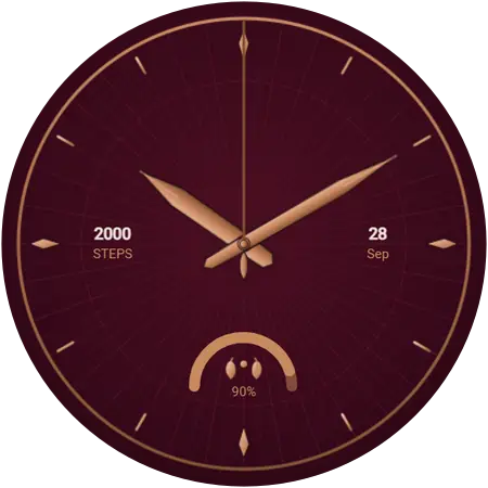 Crimson Laurel watch face preview