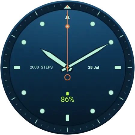 Depth watch face preview