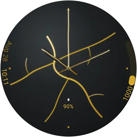 Kintsugi watch face preview