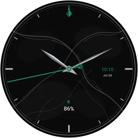 Marbre Noir watch face preview