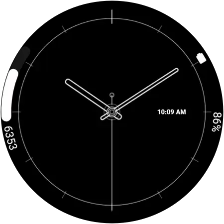 Mono Line watch face preview