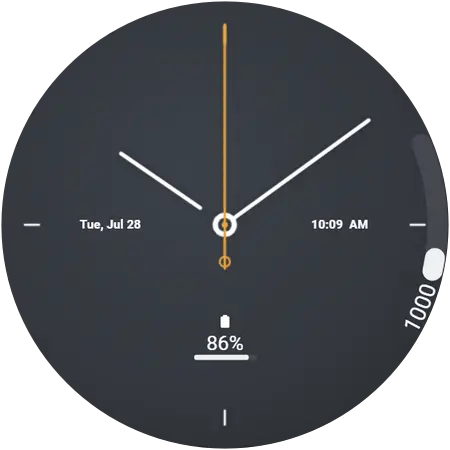 Monolith watch face preview