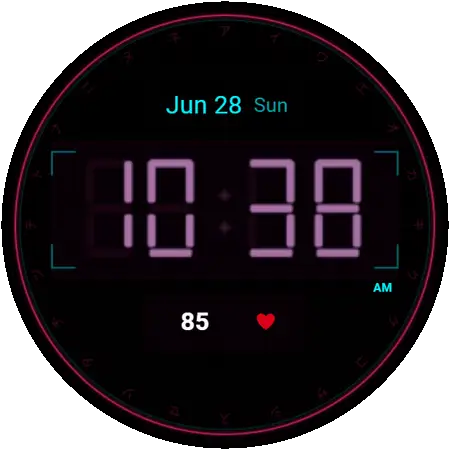 Neon Tokyo watch face preview