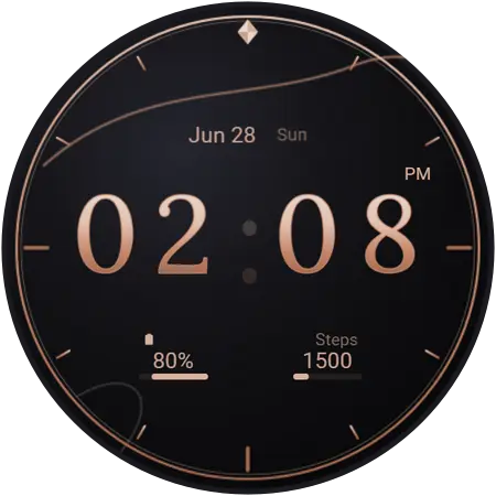 Onyx Mirror watch face preview