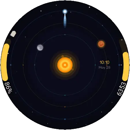 Orbit watch face preview