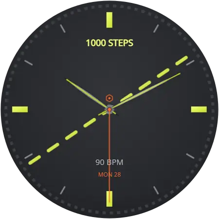 Pace Line watch face preview