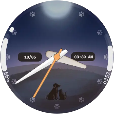 Paw Haven watch face, alternative preview 2
