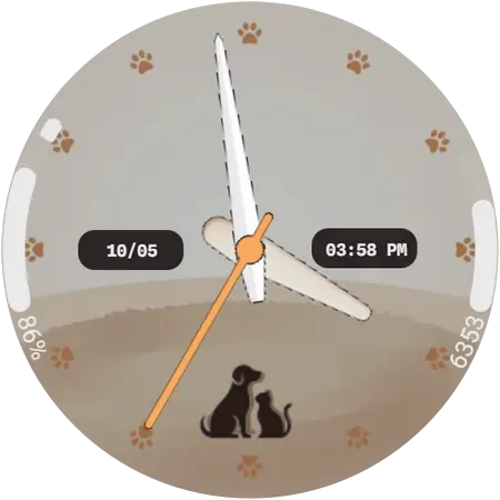 Paw Haven watch face preview