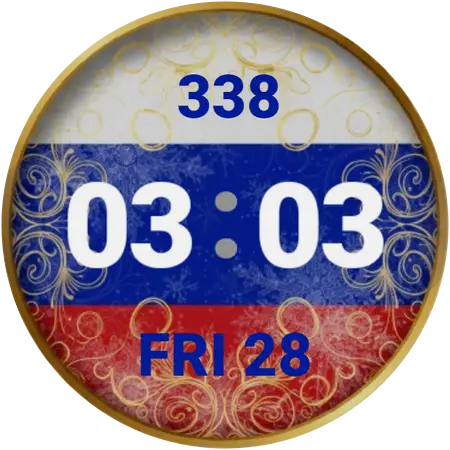 Russia watch face preview