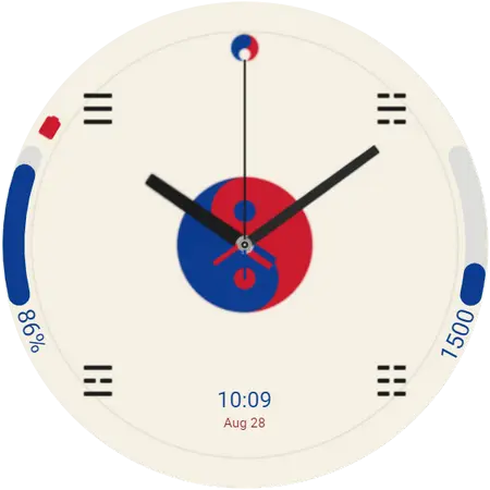 South Korea Flag 🇰🇷 watch face preview