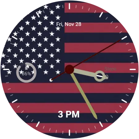 USA watch face preview