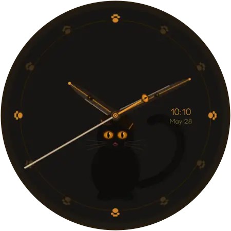 Whiskers watch face preview