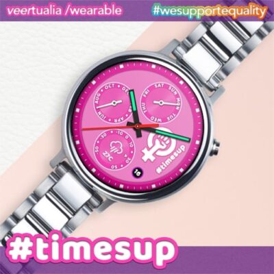 timesup - feminist themed watch face
